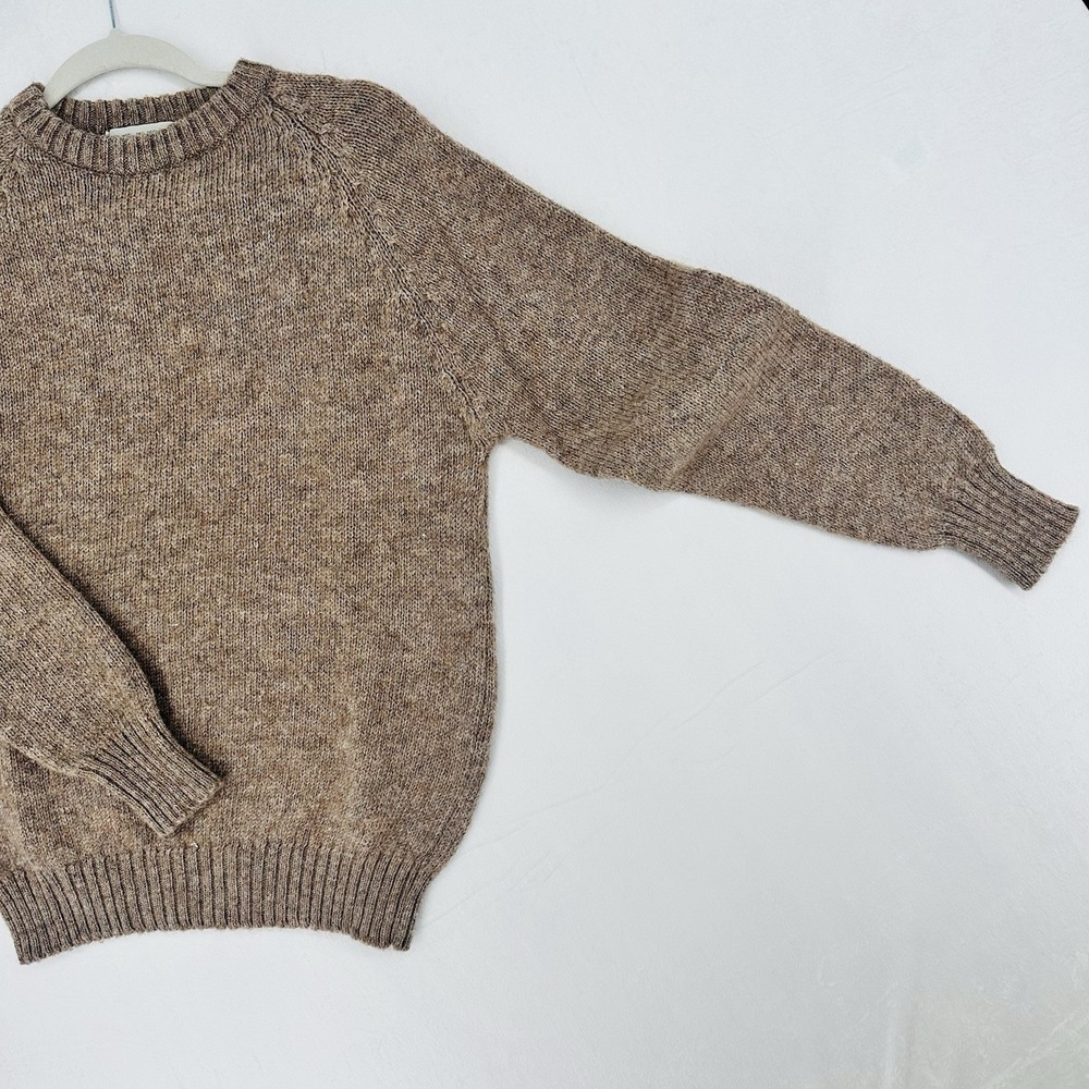 Vintage McGregor Sweater Mens L Brown Wool Blend Crewneck Pullover Grandpa 80s